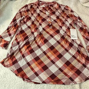 Kim Rogers Women’s Tunic Blouse size Medium